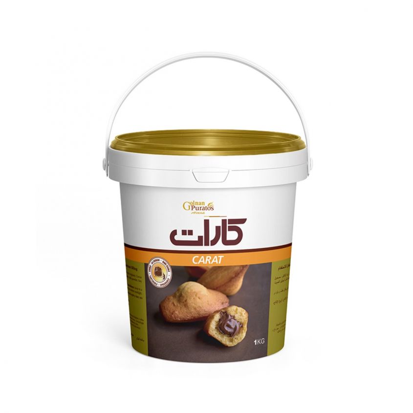 مغزی شکلاتی کارات سوپرکرم فندقی گلنان پوراتوس بسته بندی 1 کیلوگرمی