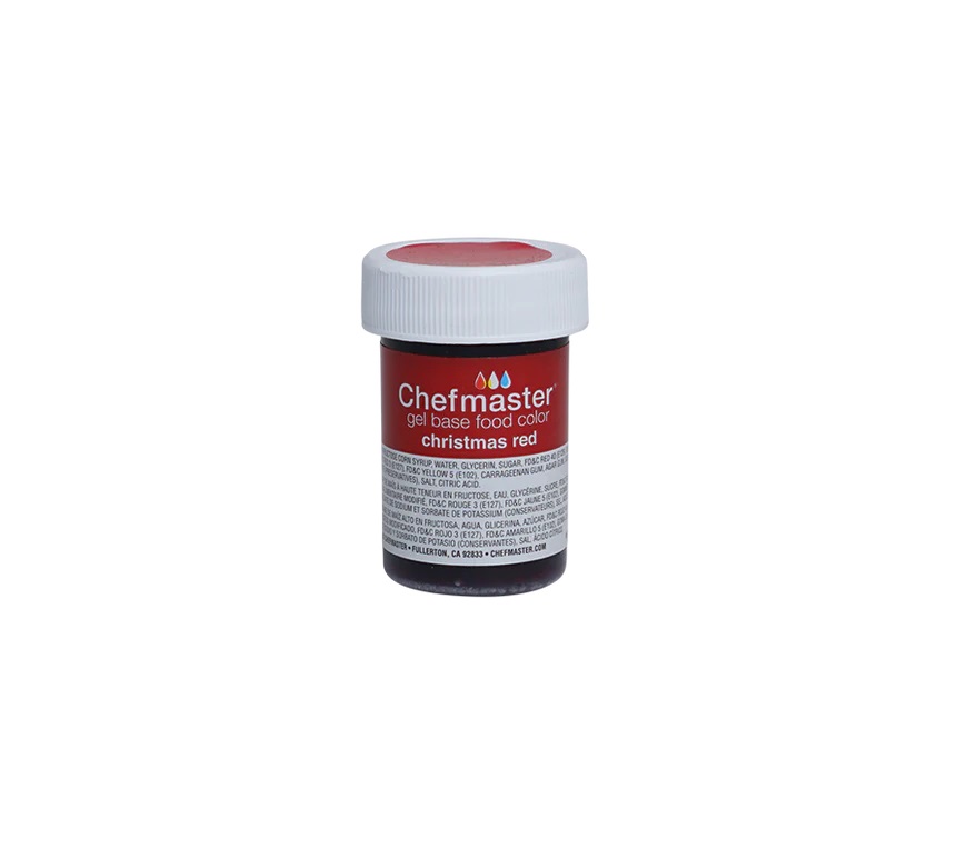 رنگ ژله ای قرمز کریسمس 28 گرم chefmaster (christmas red)