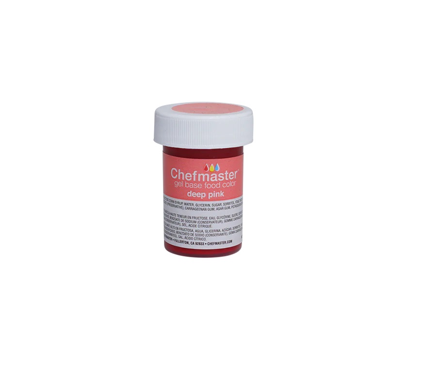 رنگ ژله ای دیپ پینک 28 گرم chefmaster (deep pink)