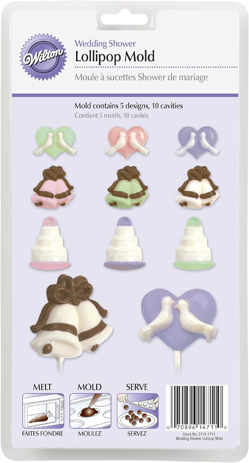 قالب آبنبات چوبی دوش عروسی ویلتون 10 خانه 5 دیزاین