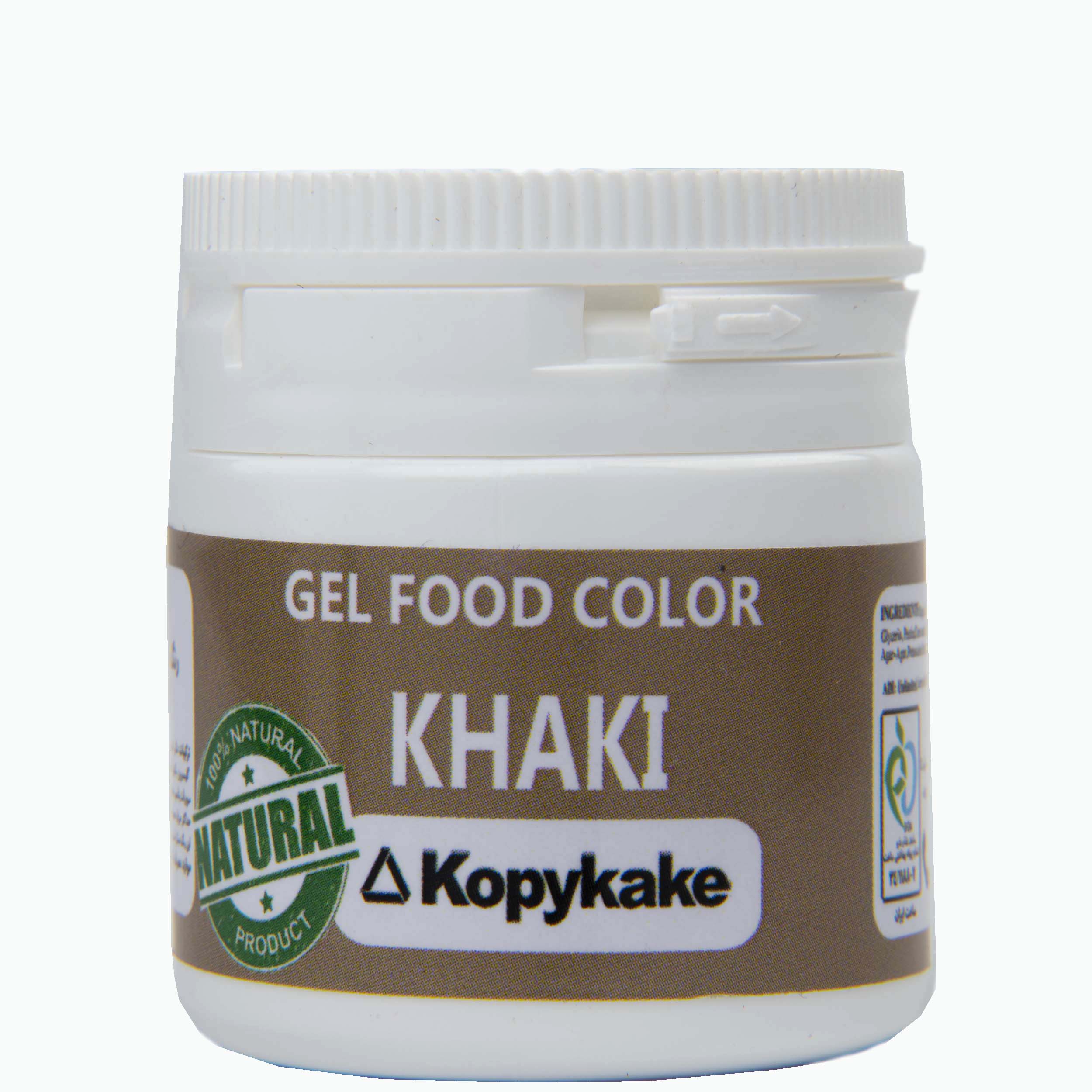 رنگ ژله ای خاکی کپی کیک - 35 گرم