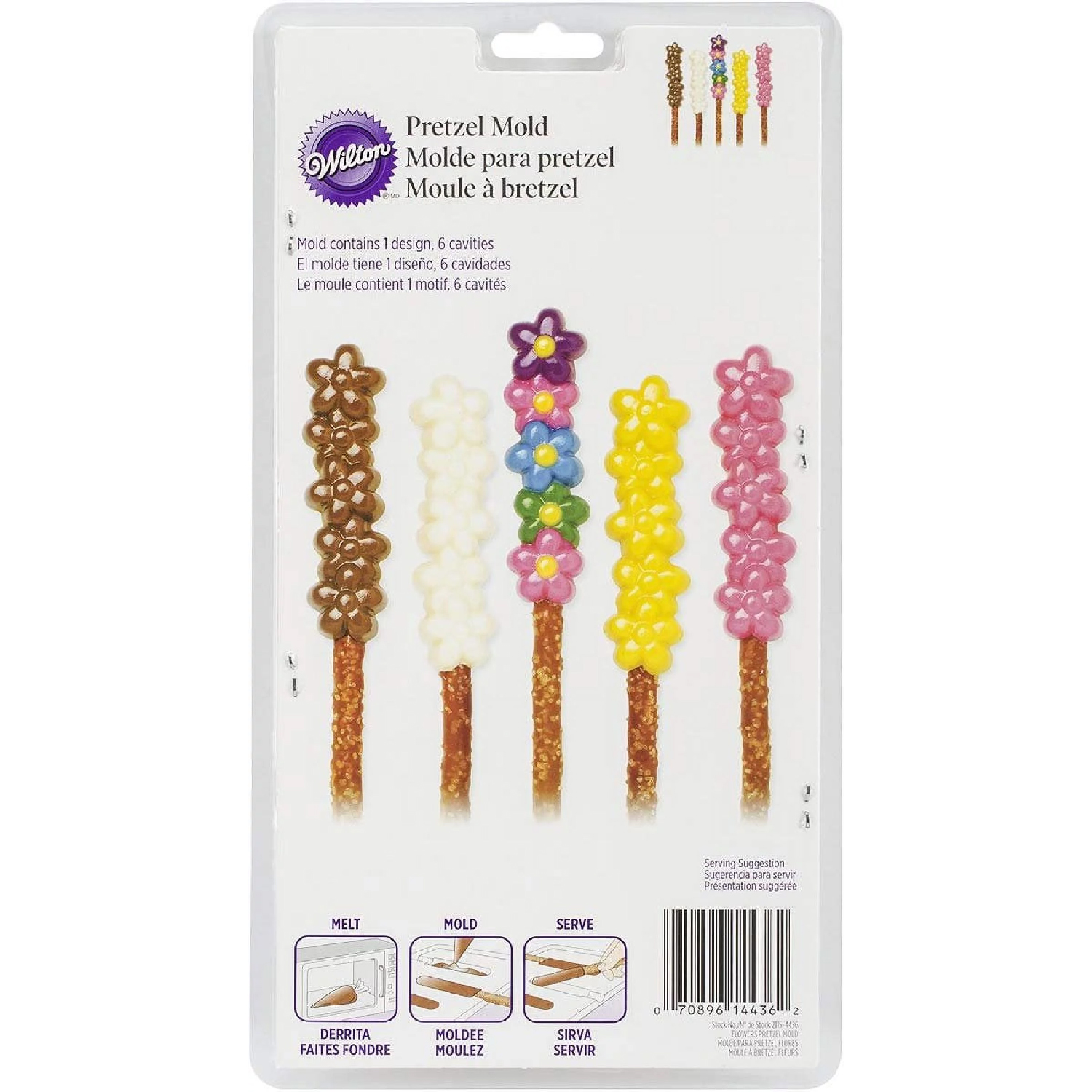 قالب آب نبات چوب شور طرح گل ویلتون