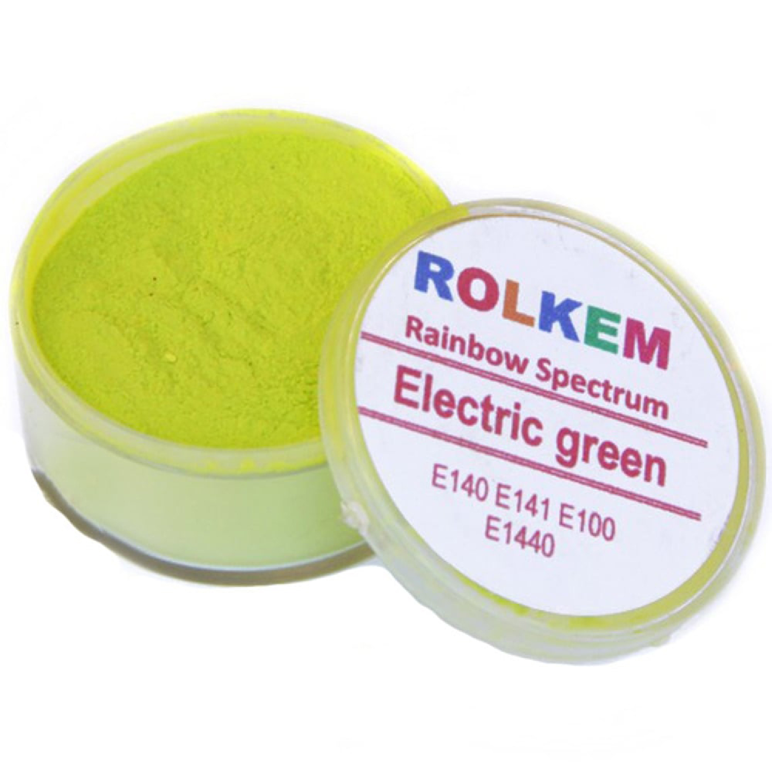 رنگ پودری  rainbow spectrum electric green رولکم