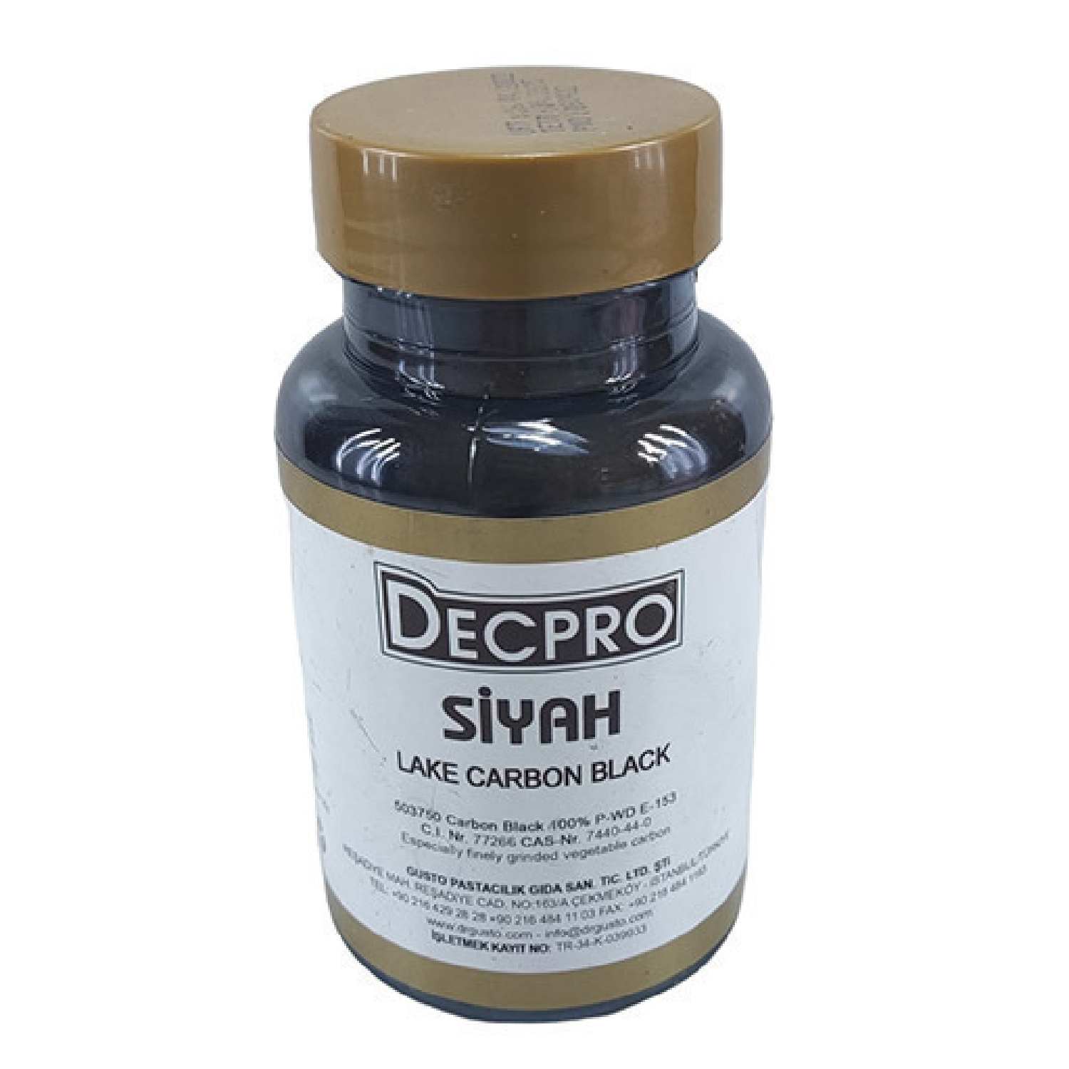 رنگ پودری سیاه حلال در چربی دکپرو 25 گرمی decpro